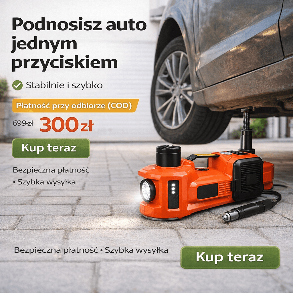 Samochodowy zestaw awaryjny (podnośnik + kompresor 2w1)｜Wyprzedaż｜Płatność przy odbiorze (COD)